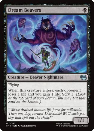 Dream Beavers (TMT-062) [Teenage Mutant Ninja Turtles] MTG Single Wizards of the Coast