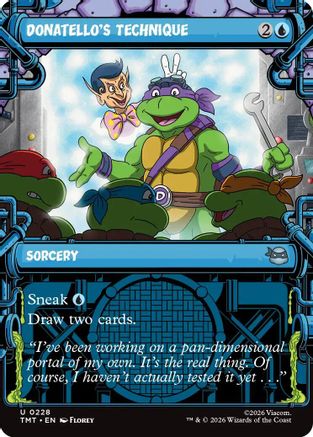 Donatello's Technique (TMT-228) [Teenage Mutant Ninja Turtles] Foil MTG Single Wizards of the Coast