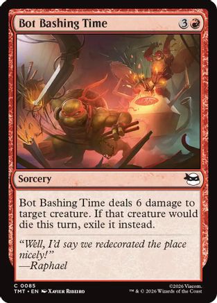 Bot Bashing Time (TMT-085) [Teenage Mutant Ninja Turtles] MTG Single Wizards of the Coast