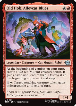 Old Hob, Alleycat Blues (TMT-099) [Teenage Mutant Ninja Turtles] MTG Single Wizards of the Coast