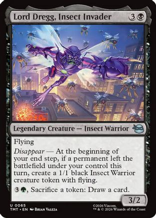 Lord Dregg, Insect Invader (TMT-065) [Teenage Mutant Ninja Turtles] MTG Single Wizards of the Coast