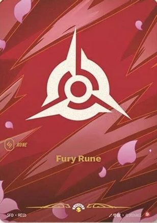 Fury Rune (R01b) (R01b) [Riftbound Organized Play Promotional Cards] Foil Riftbound Singles Riot Games