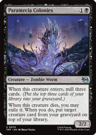Paramecia Coloniex (TMT-070) [Teenage Mutant Ninja Turtles] Foil MTG Single Wizards of the Coast