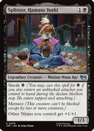 Splinter, Hamato Yoshi (TMT-079) [Teenage Mutant Ninja Turtles] MTG Single Wizards of the Coast