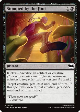 Stomped by the Foot (TMT-082) [Teenage Mutant Ninja Turtles] Foil MTG Single Wizards of the Coast