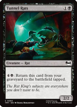 Tunnel Rats (TMT-084) [Teenage Mutant Ninja Turtles] Foil MTG Single Wizards of the Coast