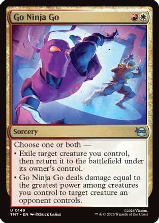 Go Ninja Go (TMT-149) [Teenage Mutant Ninja Turtles] Foil MTG Single Wizards of the Coast