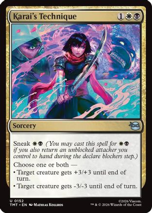 Karai's Technique (TMT-152) [Teenage Mutant Ninja Turtles] Foil MTG Single Wizards of the Coast