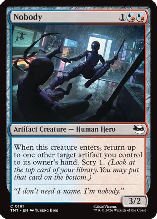 Nobody (TMT-161) [Teenage Mutant Ninja Turtles] MTG Single Wizards of the Coast
