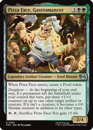 Pizza Face, Gastromancer (TMT-163) [Teenage Mutant Ninja Turtles] MTG Single Wizards of the Coast