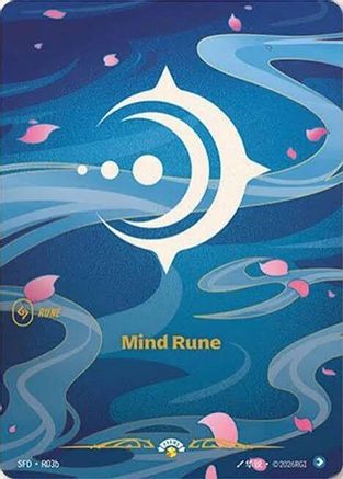 Mind Rune (Spiritforged) (R03b) (R03b) [Riftbound Organized Play Promotional Cards] Foil Riftbound Singles Riot Games