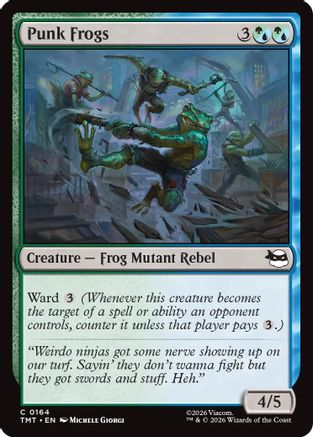 Punk Frogs (TMT-164) [Teenage Mutant Ninja Turtles] Foil MTG Single Wizards of the Coast