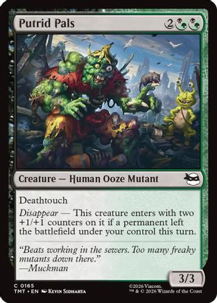 Putrid Pals (TMT-165) [Teenage Mutant Ninja Turtles] MTG Single Wizards of the Coast