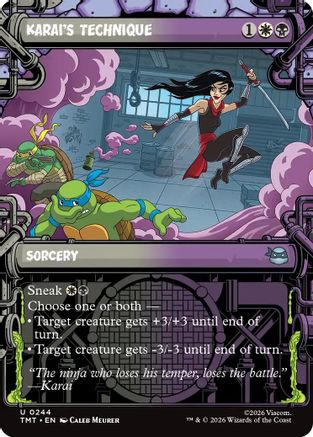 Karai's Technique (TMT-244) [Teenage Mutant Ninja Turtles] Foil MTG Single Wizards of the Coast