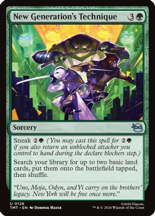 New Generation's Technique (TMT-126) [Teenage Mutant Ninja Turtles] Foil MTG Single Wizards of the Coast