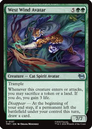 West Wind Avatar (TMT-137) [Teenage Mutant Ninja Turtles] Foil MTG Single Wizards of the Coast
