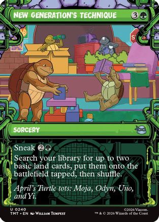 New Generation's Technique (TMT-240) [Teenage Mutant Ninja Turtles] MTG Single Wizards of the Coast