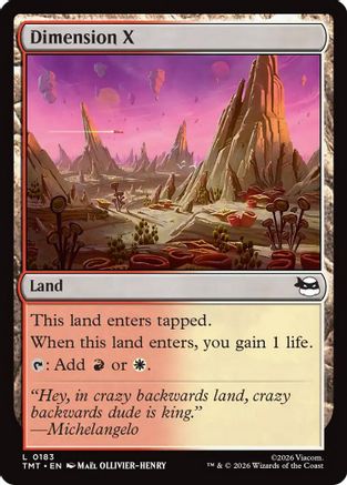 Dimension X (TMT-183) [Teenage Mutant Ninja Turtles] Foil MTG Single Wizards of the Coast