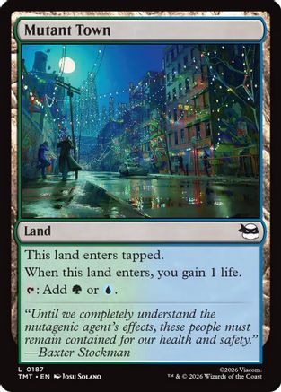 Mutant Town (TMT-187) [Teenage Mutant Ninja Turtles] Foil MTG Single Wizards of the Coast