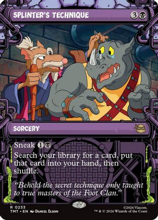 Splinter's Technique (TMT-233) [Teenage Mutant Ninja Turtles] Foil MTG Single Wizards of the Coast