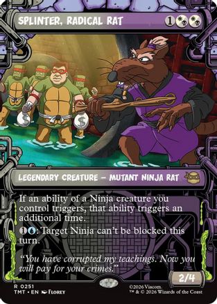 Splinter, Radical Rat (TMT-251) [Teenage Mutant Ninja Turtles] Foil MTG Single Wizards of the Coast