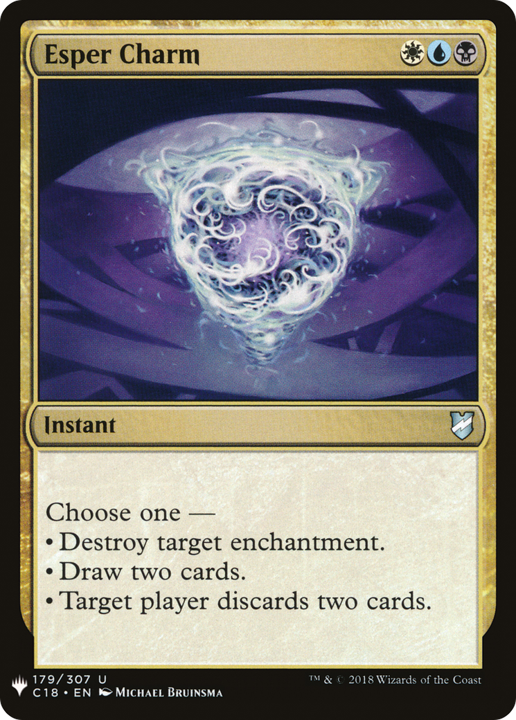 Esper Charm (LIST-C18-179) [Mystery Booster] The List MTG Single Wizards of the Coast