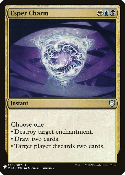 Esper Charm (LIST-C18-179) [Mystery Booster] The List MTG Single Wizards of the Coast