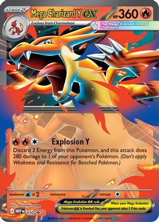 Mega Charizard Y ex - 030 (30) Holofoil [ME Mega Evolution Promo] Pokemon Single Pokémon