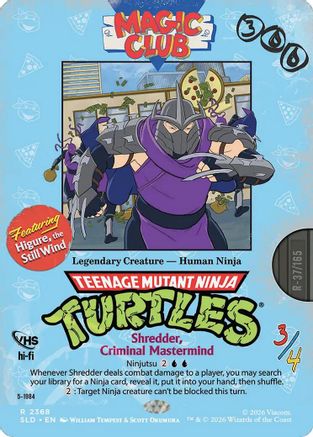 Shredder, Criminal Mastermind - Higure, the Still Wind (SLD-2368) [Secret Lair] Drop Series MTG Single Wizards of the Coast