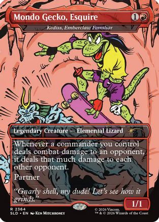 Mondo Gecko, Esquire - Kediss, Emberclaw Familiar (SLD-2364) [Secret Lair] Drop Series MTG Single Wizards of the Coast