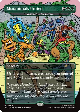 Mutanimals United - Triumph of the Hordes (SLD-2366) [Secret Lair] Drop Series Foil MTG Single Wizards of the Coast