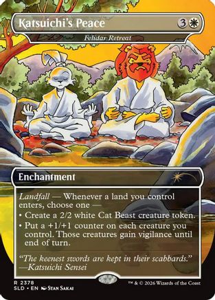 Katsuichi's Peace - Felidar Retreat (SLD-2378) [Secret Lair] Drop Series MTG Single Wizards of the Coast
