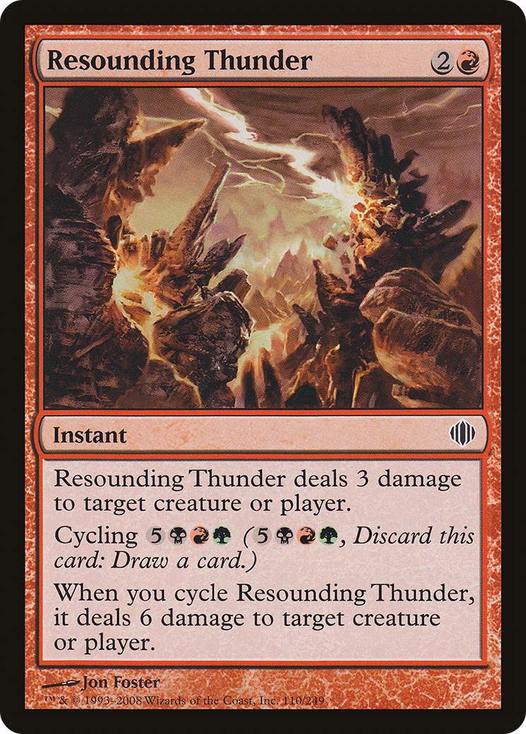 Resounding Thunder (ALA-110) [Shards of Alara] Foil MTG Single Wizards of the Coast