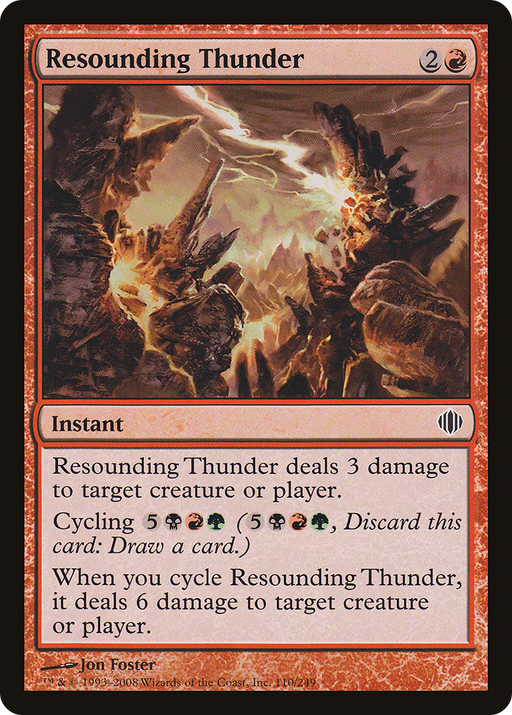 Resounding Thunder (ALA-110) [Shards of Alara] MTG Single Wizards of the Coast