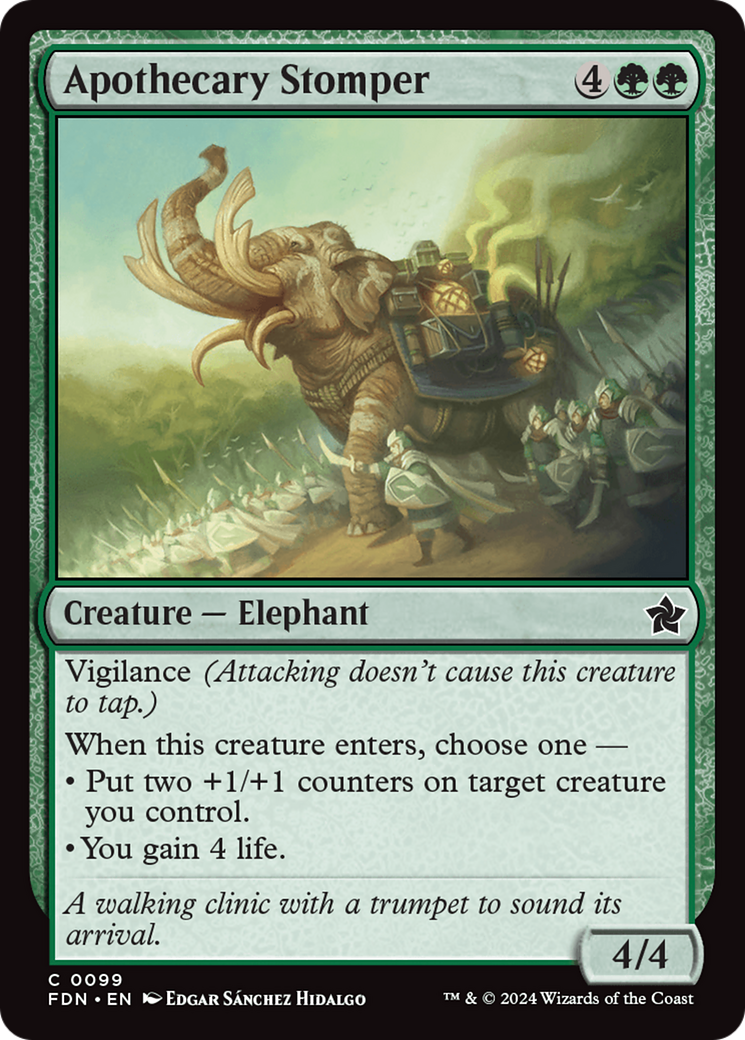Apothecary Stomper (FDN-099) [Foundations] Foil MTG Single Wizards of the Coast
