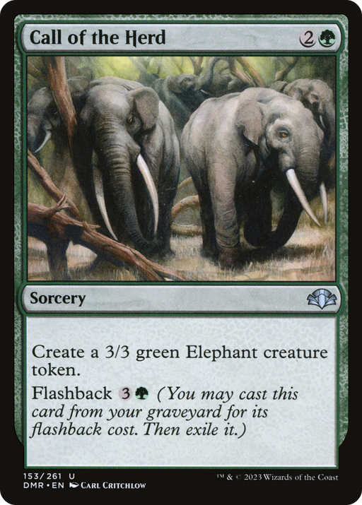 Call of the Herd (DMR-153) [Dominaria Remastered] MTG Single Wizards of the Coast