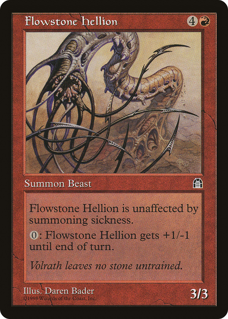 Flowstone Hellion (STH-084) [Stronghold] MTG Single Wizards of the Coast