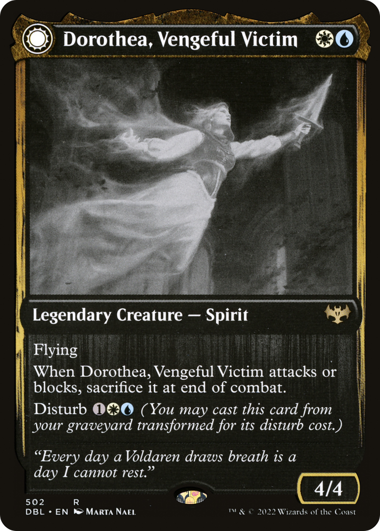 Dorothea, Vengeful Victim // Dorothea's Retribution (DBL-502) [Innistrad: Double Feature] Foil MTG Single Wizards of the Coast