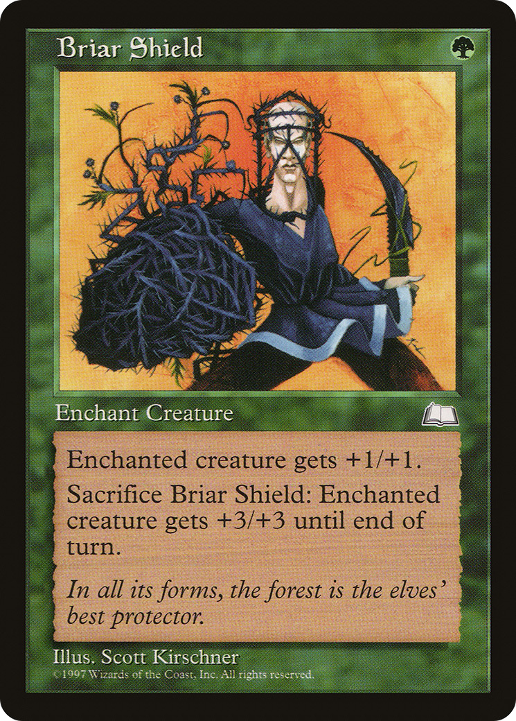 Briar Shield (WTH-121) [Weatherlight] MTG Single Wizards of the Coast