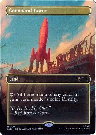 Command Tower (7097) (SLD-7097) [Secret Lair] Drop Series Foil MTG Single Wizards of the Coast