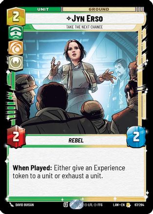 Jyn Erso - Take the Next Chance (67/264) [A Lawless Time] Star Wars: Unlimited Single Disney