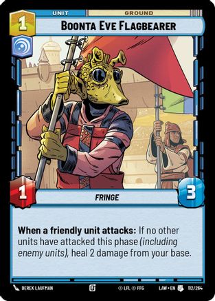 Boonta Eve Flagbearer (112/264) [A Lawless Time] Star Wars: Unlimited Single Disney