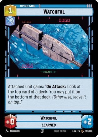 Watchful (125/264) [A Lawless Time] Star Wars: Unlimited Single Disney