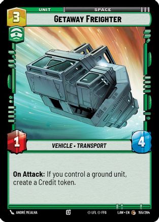 Getaway Freighter (155/264) [A Lawless Time] Star Wars: Unlimited Single Disney
