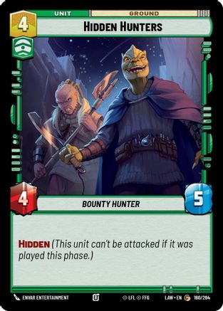 Hidden Hunters (160/264) [A Lawless Time] Star Wars: Unlimited Single Disney