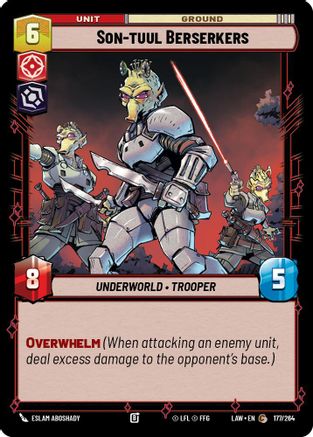 Son-tuul Berserkers (177/264) [A Lawless Time] Star Wars: Unlimited Single Disney