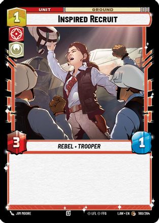 Inspired Recruit (180/264) [A Lawless Time] Star Wars: Unlimited Single Disney