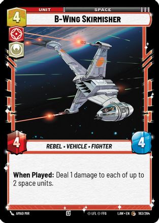 B-Wing Skirmisher (183/264) [A Lawless Time] Star Wars: Unlimited Single Disney