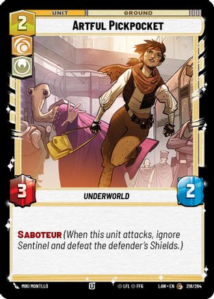 Artful Pickpocket (218/264) [A Lawless Time] Star Wars: Unlimited Single Disney