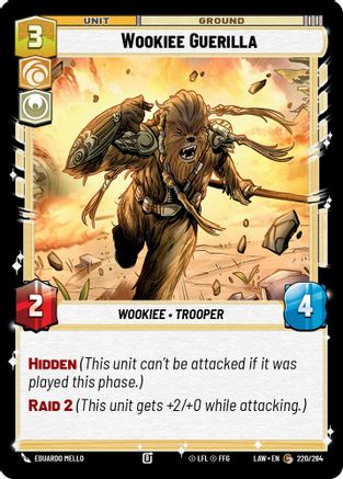 Wookiee Guerilla (220/264) [A Lawless Time] Star Wars: Unlimited Single Disney